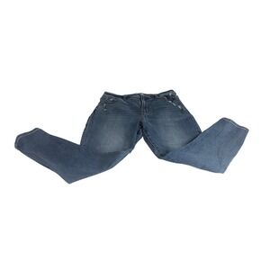 Abercrombie Fitch Womens Super Skinny Ankle‎ High Rise Jeans 30x10 Distressed